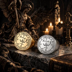 Stainless Steel Archangel Michael Seal Ring