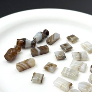 Natural banded agate irregular bead packs