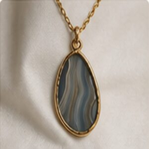 Grounded Agate Pendant