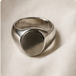 Vintage Steel Signet Ring