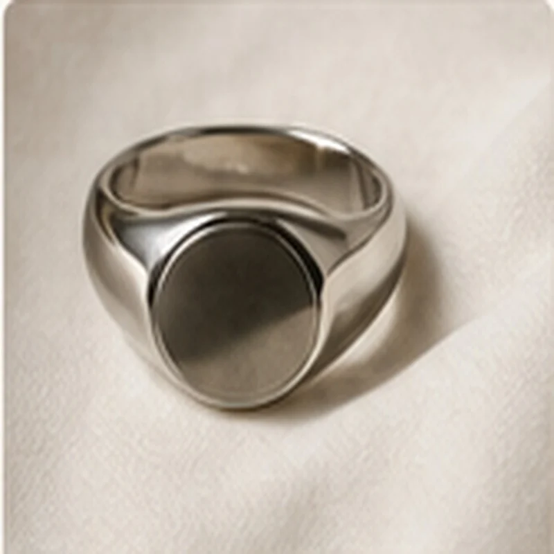 Vintage Steel Signet Ring