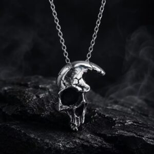 Oversized Skull Mask Pendant
