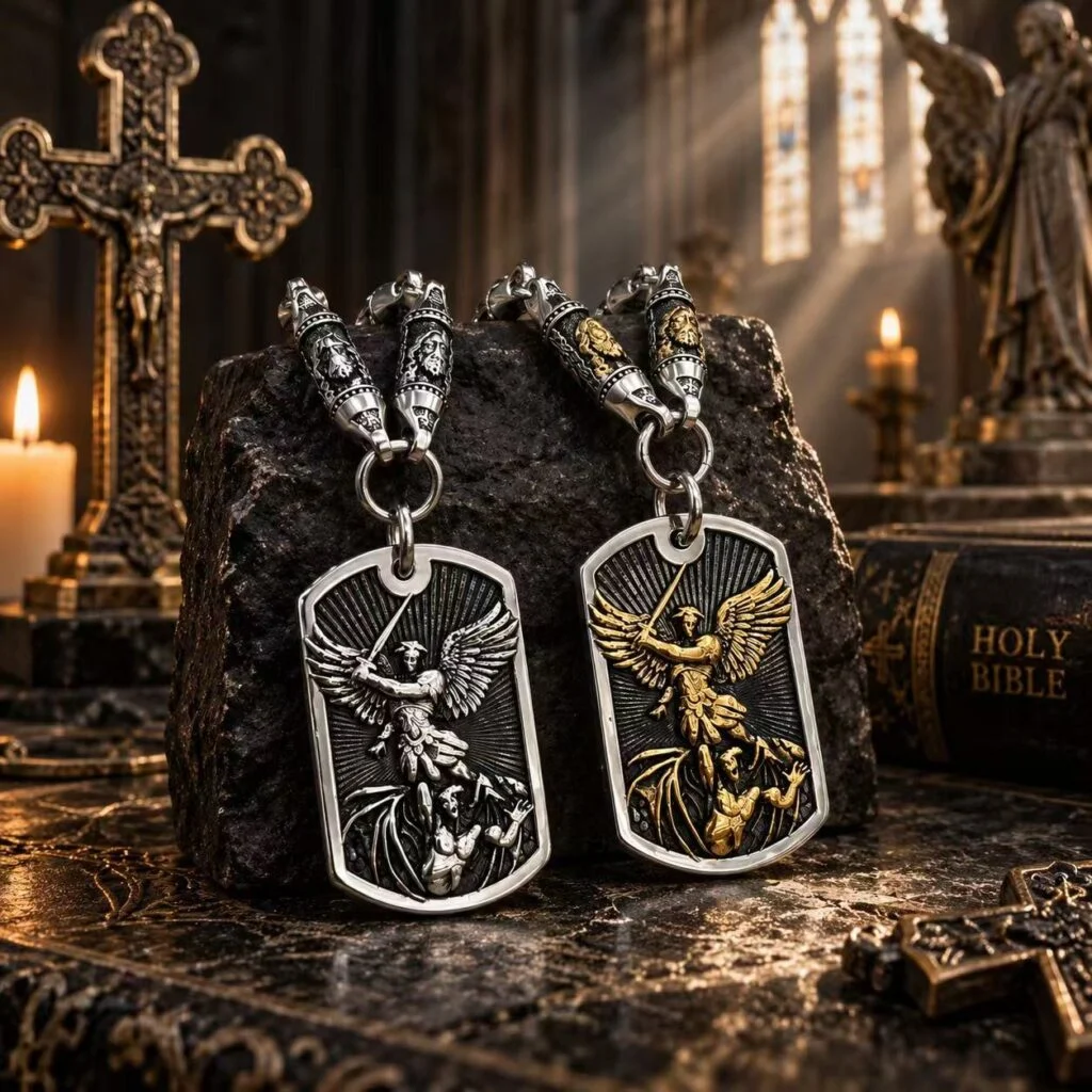 Christian Angel Pendant Necklace